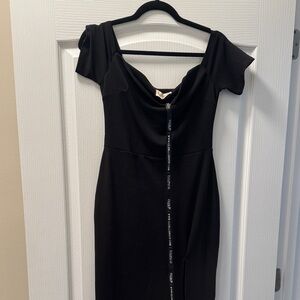 Club London | Dresses | Club London Black Lou Black Oneshoulder Asymmetric  Maxi Dress